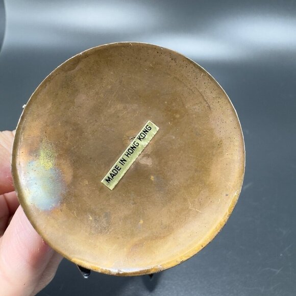 Vintage Brutalist Metal Sculpture Made In Hong Kong Bird Flying Figure Decor VTG - Picture 4 of 15